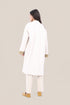 Reversible cotton faux cashmere blend coat